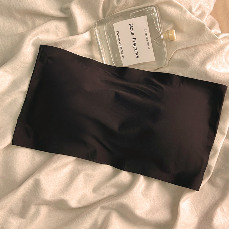 Τοπ χωρίς τιράντες για στήθος με wrap design, διαπνέον νάιλον Ice Silk, αντιολισθητικό και όμορφο πίσω