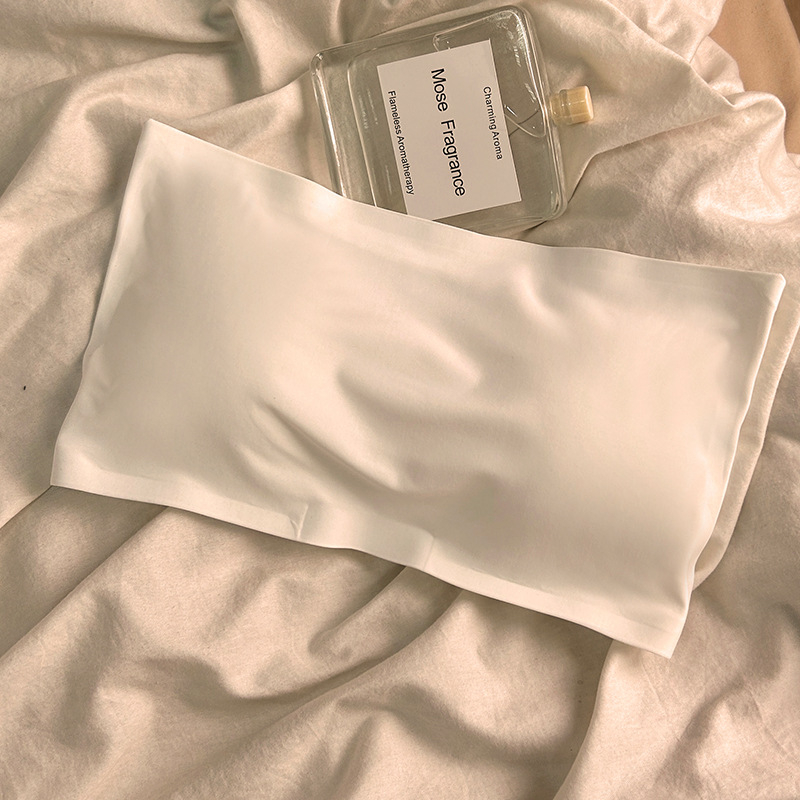 Τοπ χωρίς τιράντες για στήθος με wrap design, διαπνέον νάιλον Ice Silk, αντιολισθητικό και όμορφο πίσω