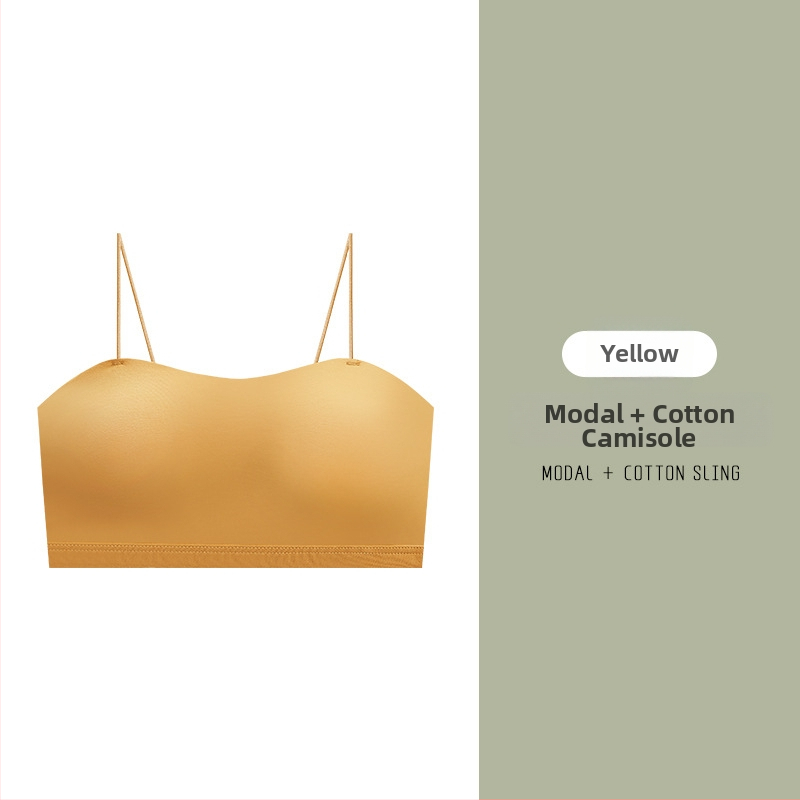 Ženski tanki camisole grudnjak s ugrađenim tube topom za pokrivanje dekolta