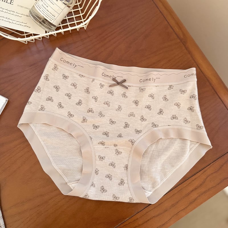 Дамски бельо от вискоза с антибактериално, дишащо и без видими следи удобство; среден талия; едноцветно; чатала 100% памук; подходящо за всички сезони