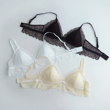 Trikampio puodelio liemenėlė su nėriniais ir Mulberry šilko įdėklu, 100% šilkas, plonas formuojamas puodelis, prancūziškas stilius nugaros