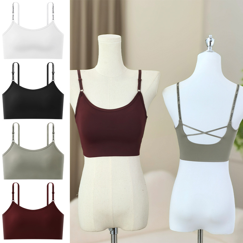 Sutien Ice Silk s lijepim leđima, tube top stil, Plus veličina, latex cupa B