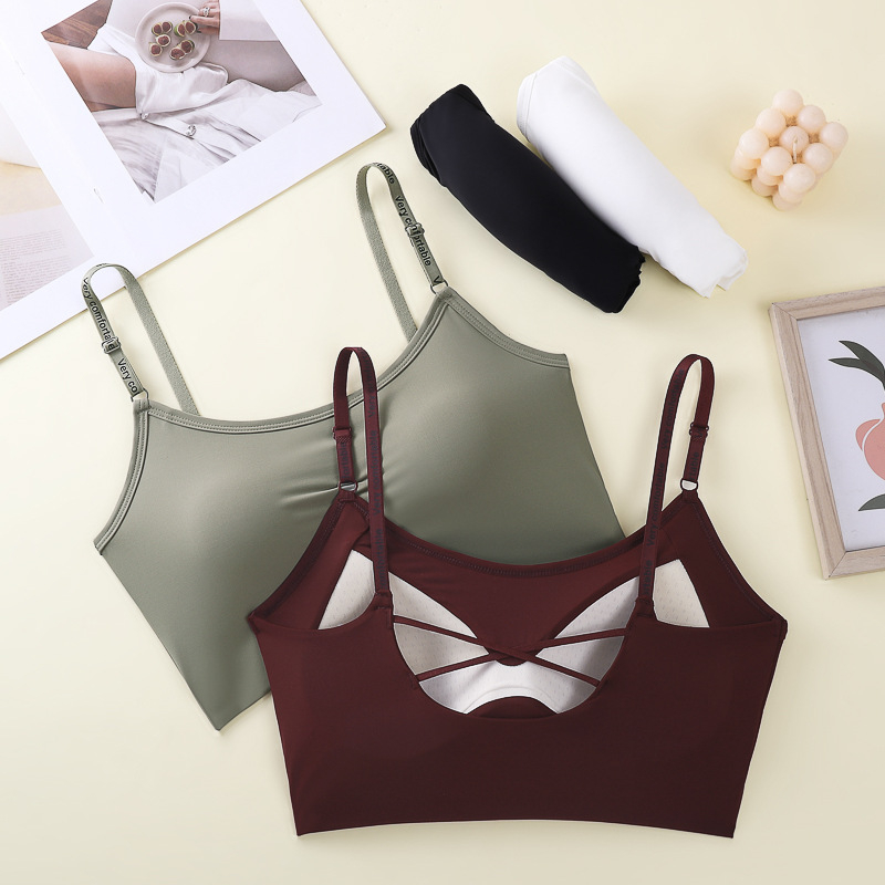 Sutien Ice Silk s lijepim leđima, tube top stil, Plus veličina, latex cupa B