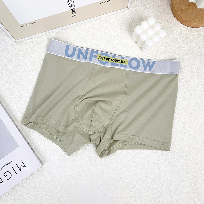 Férfi antibakteriális sport boxeralsó, lélegző, gyorsan száradó pamut kötött anyagból