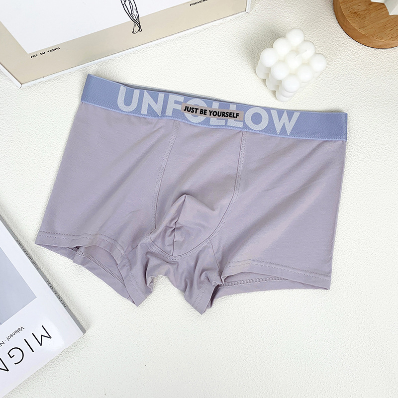 Férfi antibakteriális sport boxeralsó, lélegző, gyorsan száradó pamut kötött anyagból