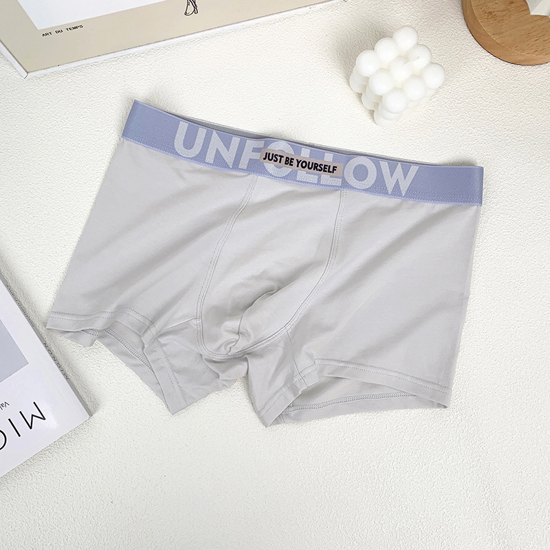 Férfi antibakteriális sport boxeralsó, lélegző, gyorsan száradó pamut kötött anyagból