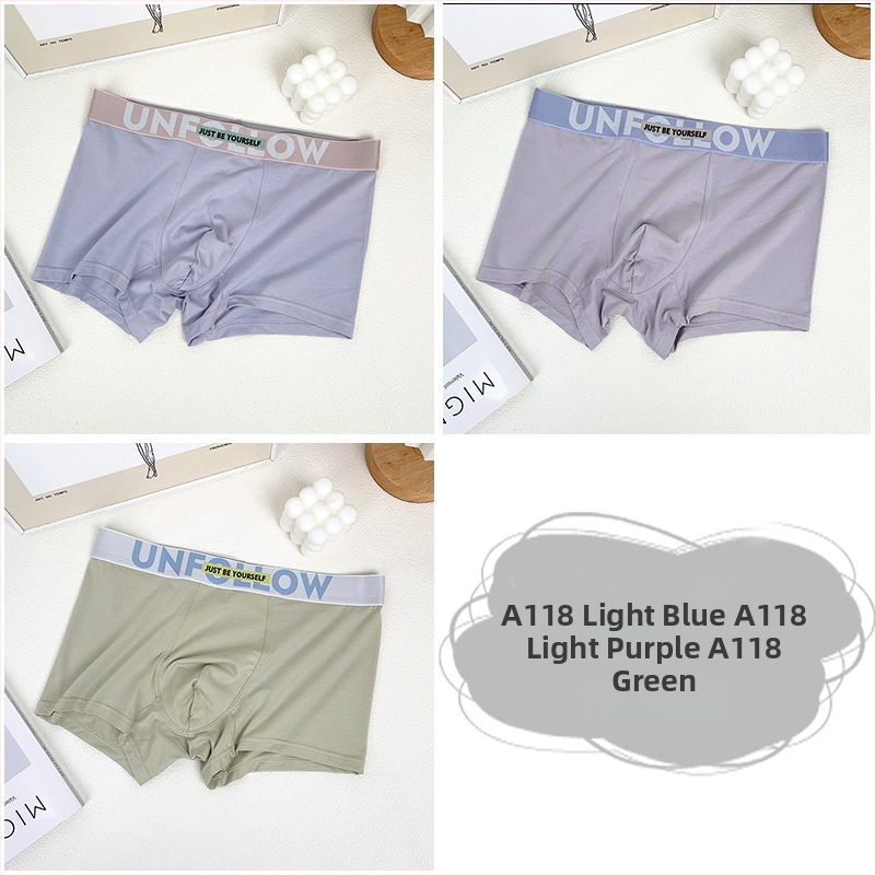 Férfi antibakteriális sport boxeralsó, lélegző, gyorsan száradó pamut kötött anyagból