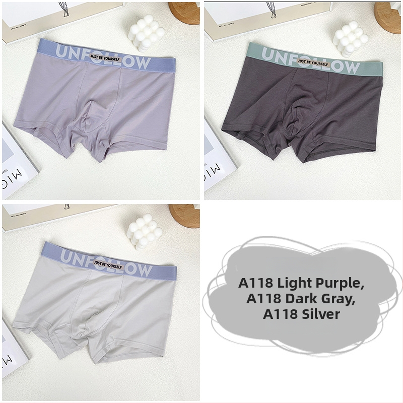 Férfi antibakteriális sport boxeralsó, lélegző, gyorsan száradó pamut kötött anyagból