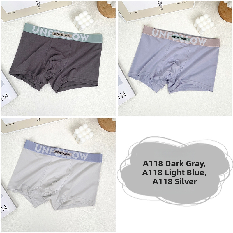 Férfi antibakteriális sport boxeralsó, lélegző, gyorsan száradó pamut kötött anyagból