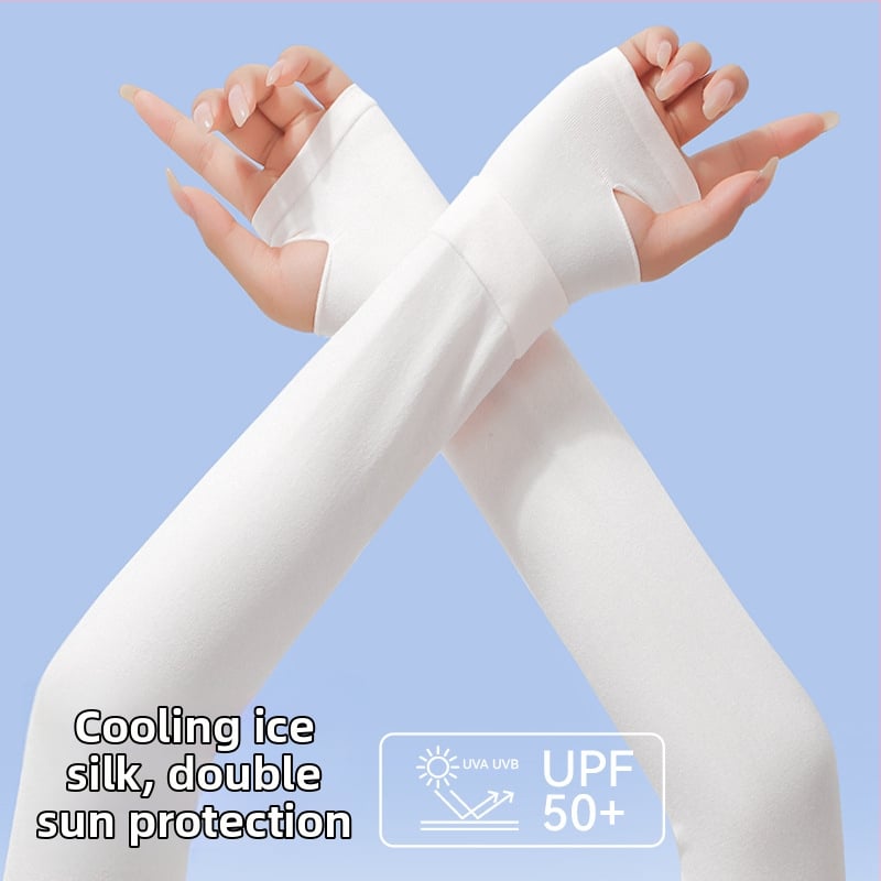 Kefei слънцезащитни ръкавели от ледено-копринена тъкан, нейлон 90–95%, прост стил, пролет 2025