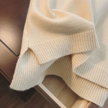 Ženski V-izrez pleteni vest, bez rukava, školski stil (V-izrez, bez rukava, pleteni, vlna, rayon)