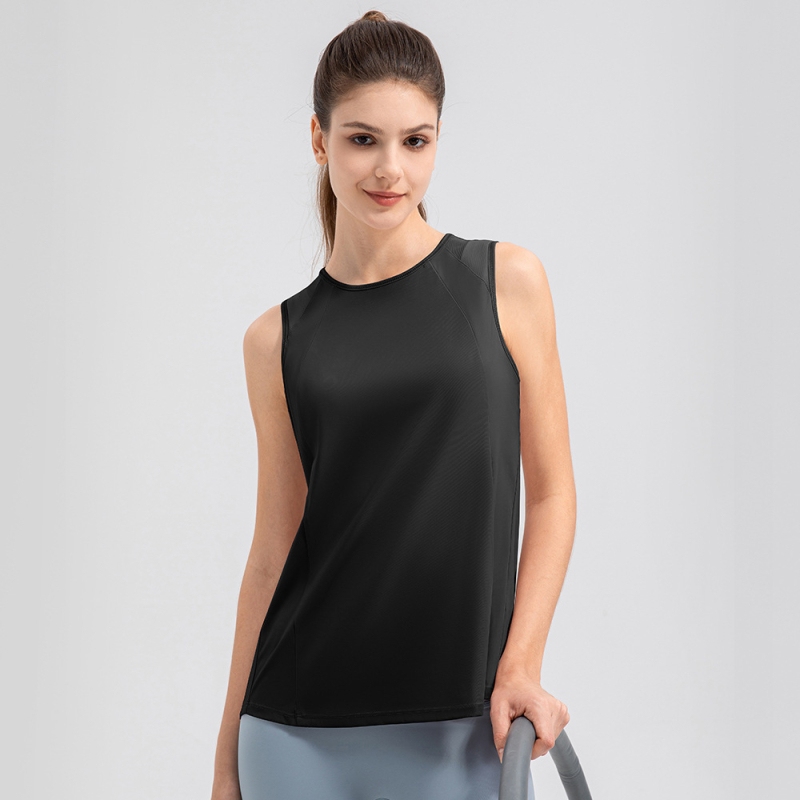 Ready to move Дамски летен свободен безръкав топ за йога — Бързосъхнеща, дишаща, влагоотводяща; Нейлон 80% + спандекс 20%