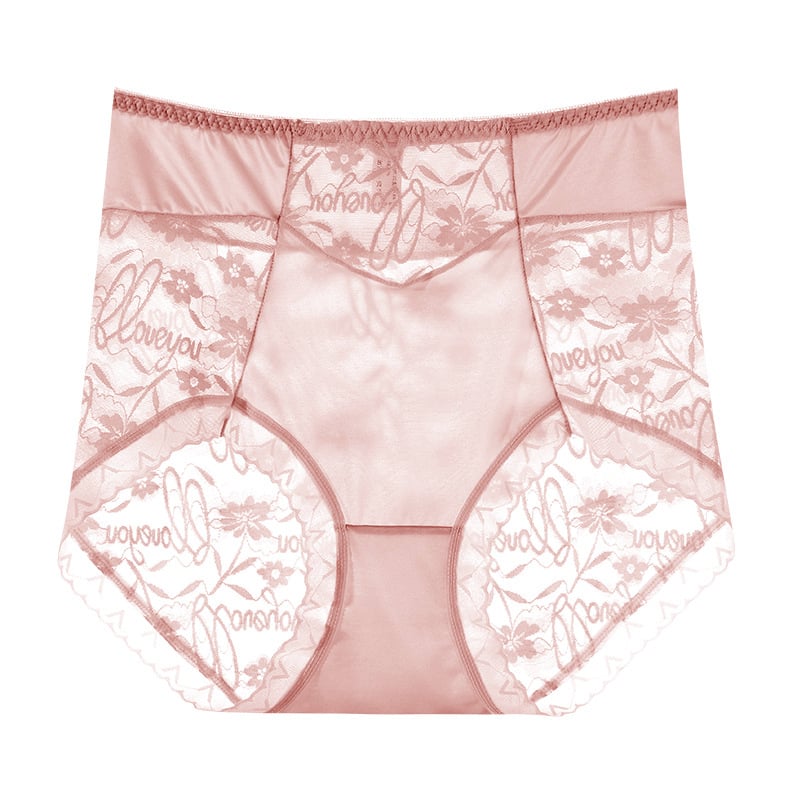 Дамски бикини с висока талия, антибактериални и дишащи, основен плат: найлон, памучна подплата, флорален принт, плетена материя