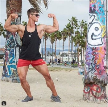 GYMNORTH ανδρικό αθλητικό γιλέκο με κοπή σε σχήμα Ι, για το καλοκαίρι, πολυεστέρας 93%