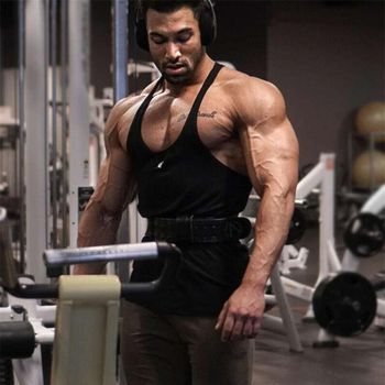 GYMNORTH ανδρικό αθλητικό γιλέκο με κοπή σε σχήμα Ι, για το καλοκαίρι, πολυεστέρας 93%