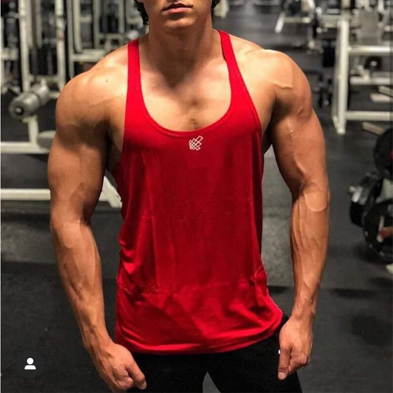 GYMNORTH ανδρικό αθλητικό γιλέκο με κοπή σε σχήμα Ι, για το καλοκαίρι, πολυεστέρας 93%