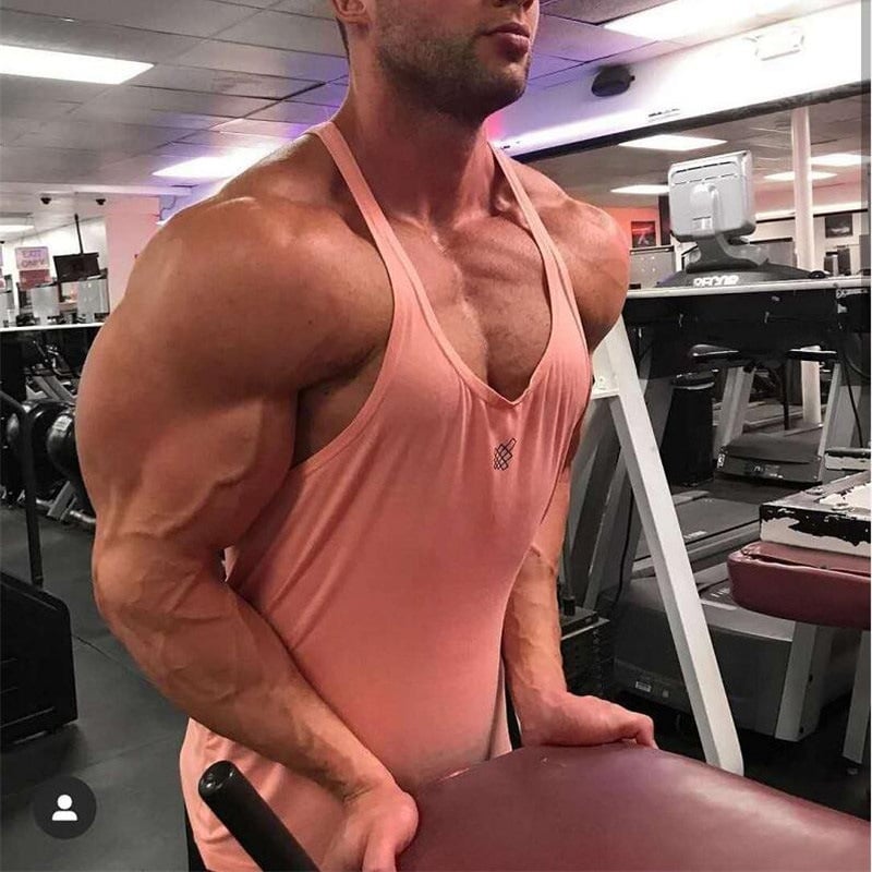 GYMNORTH ανδρικό αθλητικό γιλέκο με κοπή σε σχήμα Ι, για το καλοκαίρι, πολυεστέρας 93%