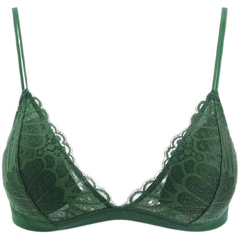 Bevielė liemenėlė, ultra plonos formuotos kaušeliai, trikampio formos kašeliai, medvilnės audinys, nugaros uždarymas su trimis eilių kabliukų, fiksuotos dvigubos pečių juostos