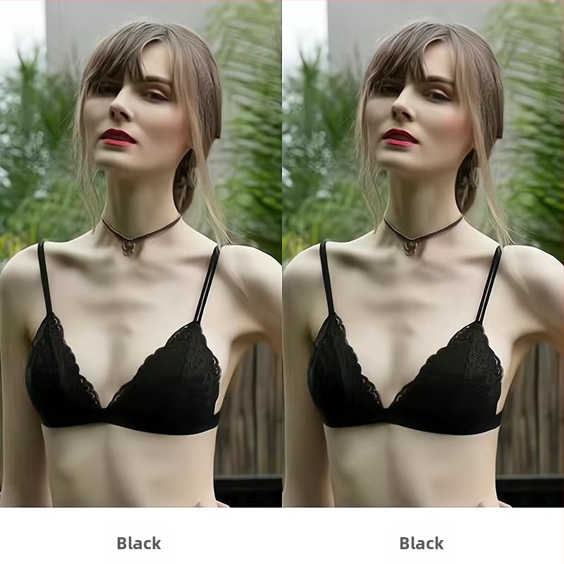 Bevielė liemenėlė, ultra plonos formuotos kaušeliai, trikampio formos kašeliai, medvilnės audinys, nugaros uždarymas su trimis eilių kabliukų, fiksuotos dvigubos pečių juostos