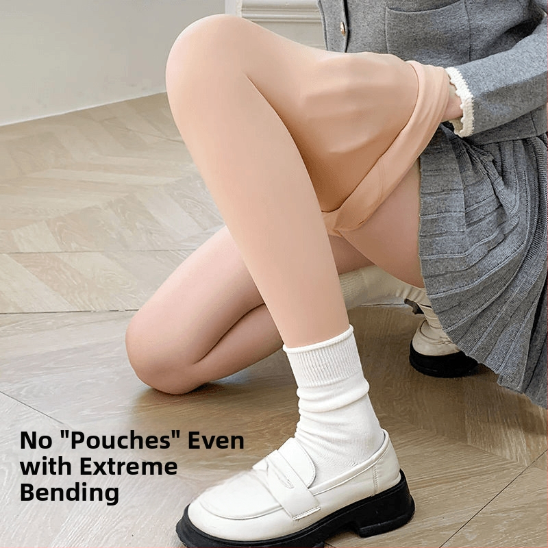 Nylonové termálne nohavice pre ženy s fleecovou podšívkou — zdvihnutie zadku, tvarovanie tela, kontrola brucha; hrubý materiál