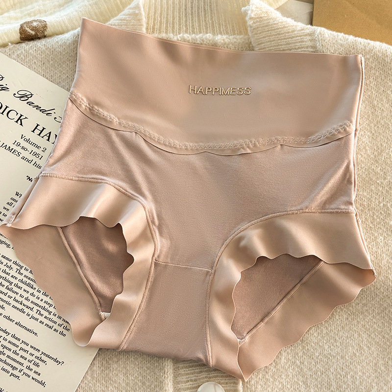 Damske gaćice visokog struka, antibakterijska zona prepona, oblikovanje trbuha i podizanje stražnjice, Ice Silk, plus veličina, ljeto
