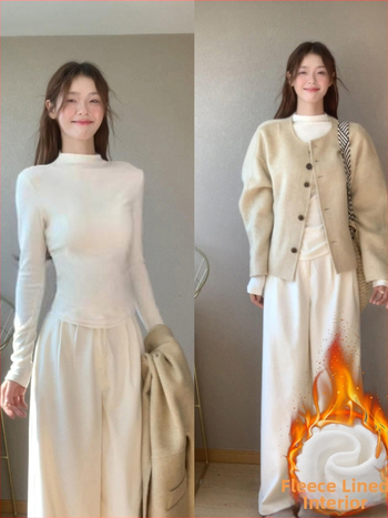 Viskozės pluošto vienos spalvos ilgos rankovės topas su puse turtleneck kaklu, siauras kirpimas