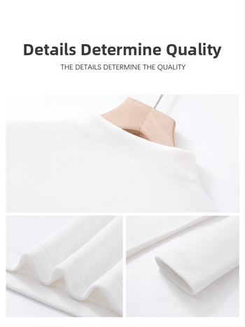 Viskozės pluošto vienos spalvos ilgos rankovės topas su puse turtleneck kaklu, siauras kirpimas