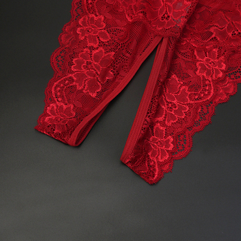 Lenjerie intimă din dantelă cu țesătură jacquard din nylon respirabil și căptușeală în zona crotch din spandex