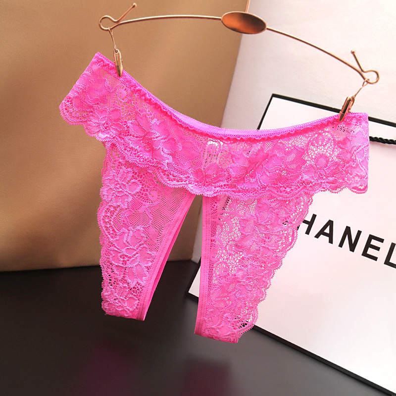 Lenjerie intimă din dantelă cu țesătură jacquard din nylon respirabil și căptușeală în zona crotch din spandex