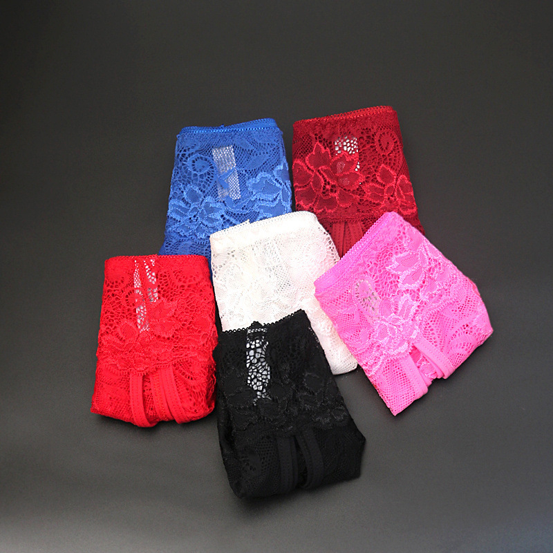 Lenjerie intimă din dantelă cu țesătură jacquard din nylon respirabil și căptușeală în zona crotch din spandex