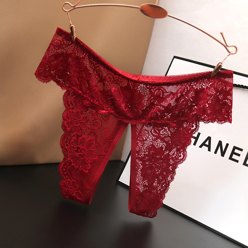 Lenjerie intimă din dantelă cu țesătură jacquard din nylon respirabil și căptușeală în zona crotch din spandex