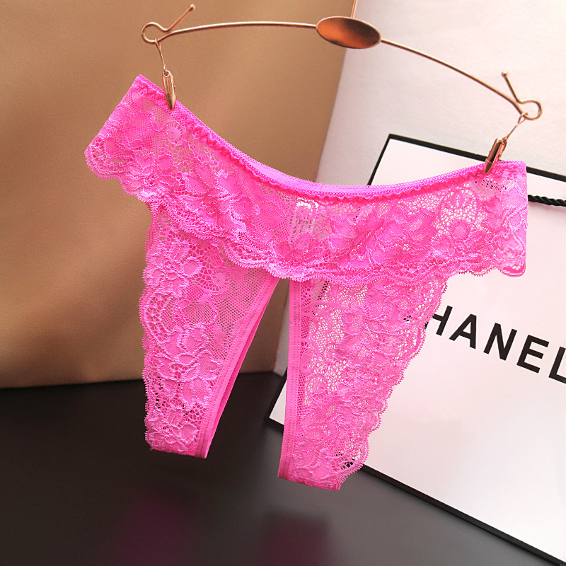 Lenjerie intimă din dantelă cu țesătură jacquard din nylon respirabil și căptușeală în zona crotch din spandex