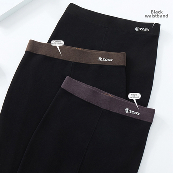 Moteriški leginsai – viskozės ir spandekso mišinys, vidutinio storio, vientisa spalva, išlaiko šilumą, aukšta elastingumas