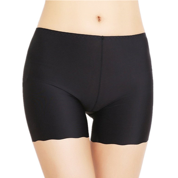 Ice Silk безшевни безопасни долни панталони със средна талия и памучна подплата