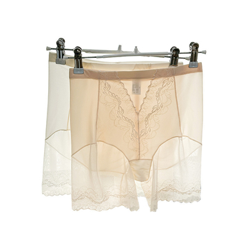 Moterų saugos šortai su aukštu juosmeniu, Ice Silk audinys, pagrindinis audinys: nailonas, tarpšonkaulio pamušalas 100% medvilnė, anti-exposure