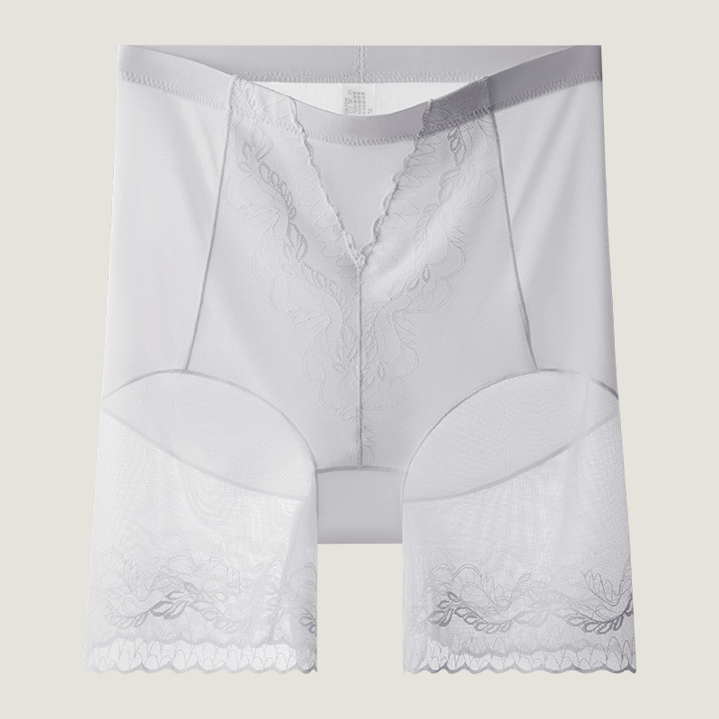 Moterų saugos šortai su aukštu juosmeniu, Ice Silk audinys, pagrindinis audinys: nailonas, tarpšonkaulio pamušalas 100% medvilnė, anti-exposure