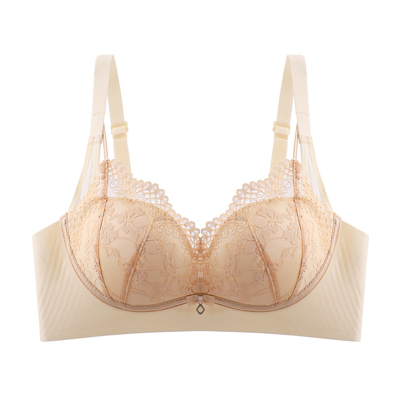Sutien push-up cu curele reglabile din gel, fără cusături, cupă 3/4, fără inel metalic, închidere pe spate cu trei rânduri de catarame