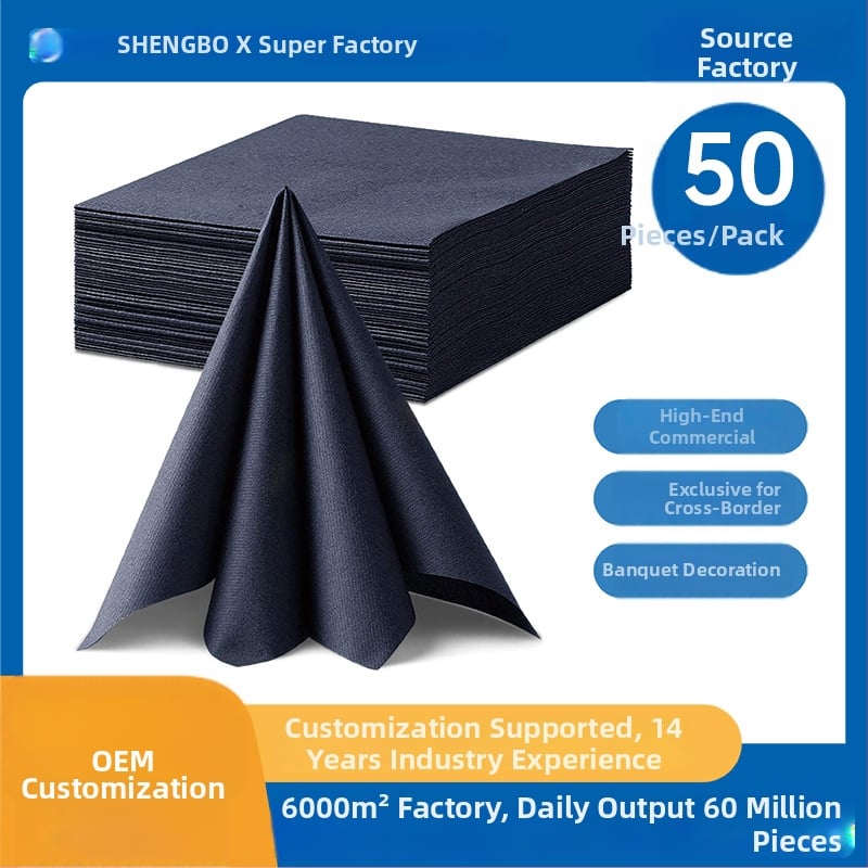 Kelin SBWCZ Dulkėms neturinčios servetėlės ir vienkartiniai stalų kilimėliai viešbučiams ir restoranams, iš virgin medienos pluošto celulozės, 50 lapų pakuotėje, vieno sluoksnio, bekvapės