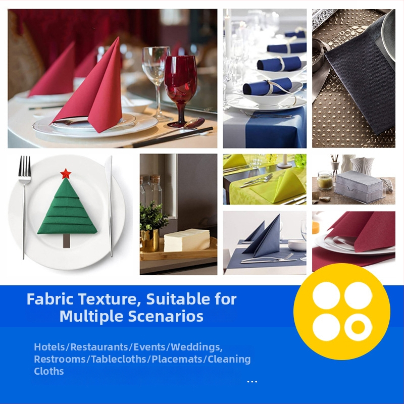 Kelin SBWCZ Dulkėms neturinčios servetėlės ir vienkartiniai stalų kilimėliai viešbučiams ir restoranams, iš virgin medienos pluošto celulozės, 50 lapų pakuotėje, vieno sluoksnio, bekvapės