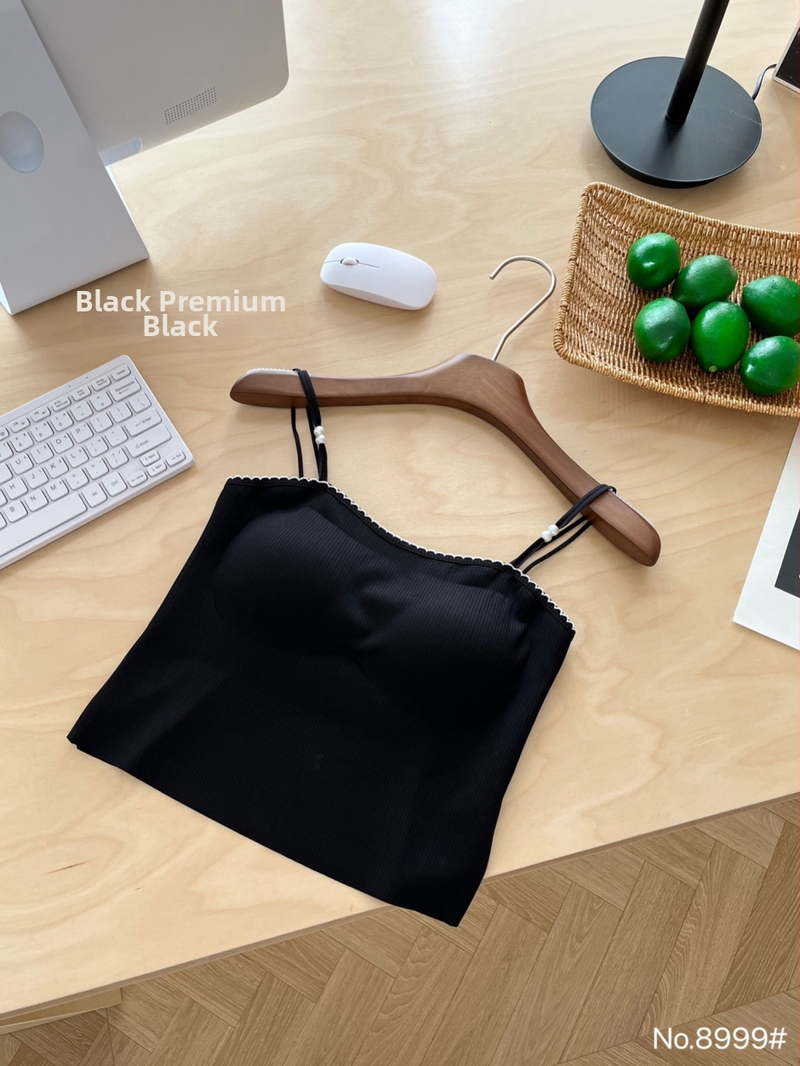 Kétsávos nylon cami-top, kerek nyakú kivágás, 90–95% nylon tartalom, közepes súlyú anyag 181–200 g/m²