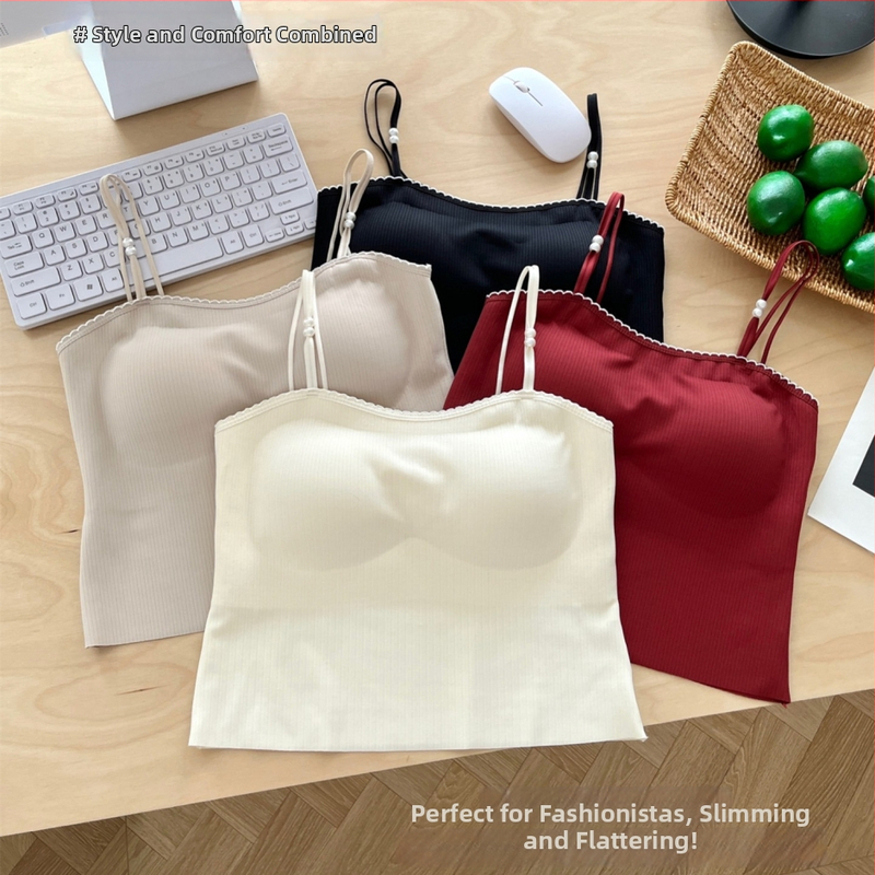 Kétsávos nylon cami-top, kerek nyakú kivágás, 90–95% nylon tartalom, közepes súlyú anyag 181–200 g/m²