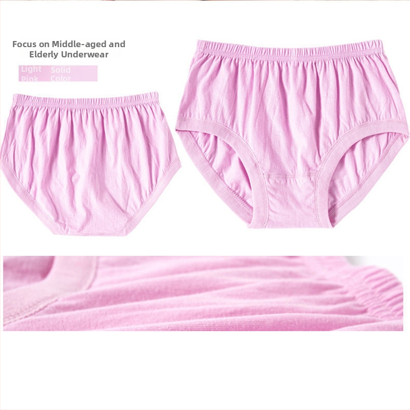 Dámske nohavičky s vysokým pásom, 100% bavlna, pre staršie ženy, celoročné nosenie