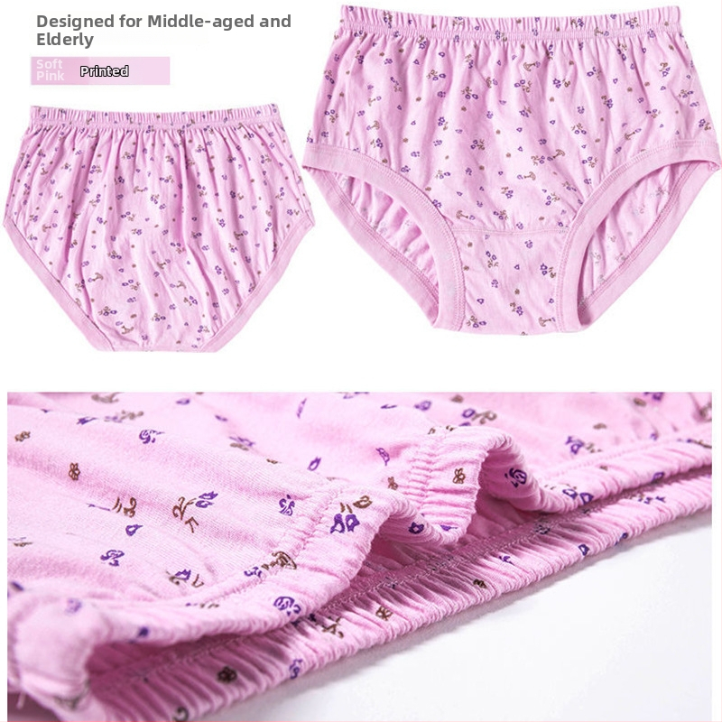 Dámske nohavičky s vysokým pásom, 100% bavlna, pre staršie ženy, celoročné nosenie