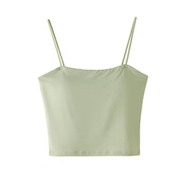 Pamutból készült top beépített formázott kosarakkal, vállszíj nélküli, teljes kosár