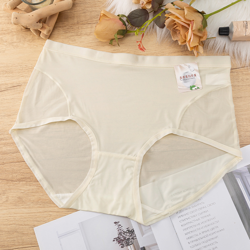 Ženske gaćice visokog struka od ice silk, prozračne, brzo suše, nevidljive ispod odjeće, za velike veličine