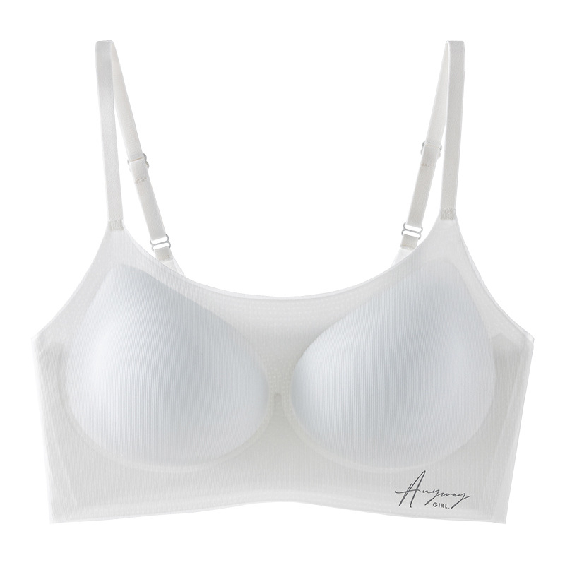 Paauglių sportinis liemenėlis su 3/4 puodelio, plonas formuojamas puodelis, medvilnės įdėklas, raištelių petnešėlės, kvėpuojantis, reguliuojamas