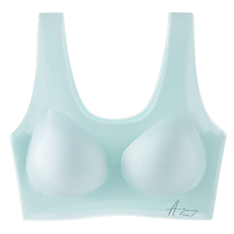 Paauglių sportinis liemenėlis su 3/4 puodelio, plonas formuojamas puodelis, medvilnės įdėklas, raištelių petnešėlės, kvėpuojantis, reguliuojamas