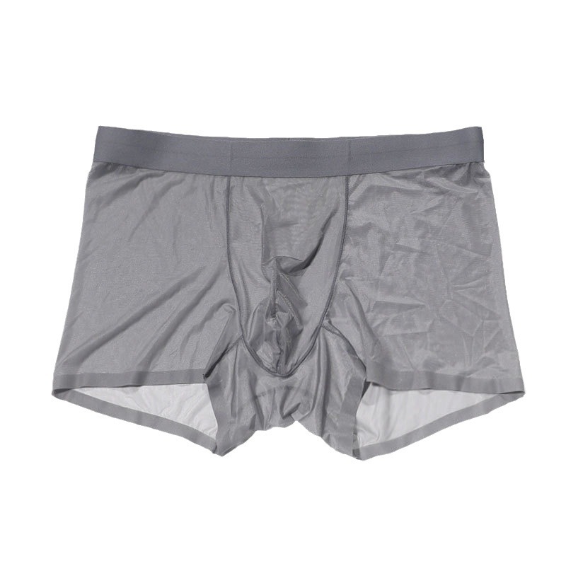 Muške bokserice Ice Silk, svilenkasto prozračne, ultra tanke, hladno-sušeće, plus veličina