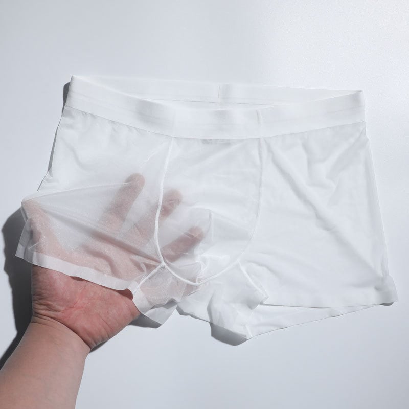 Muške bokserice Ice Silk, svilenkasto prozračne, ultra tanke, hladno-sušeće, plus veličina