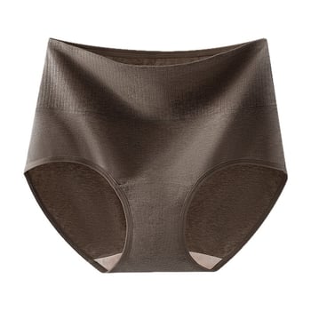 Női magas derekú pamut alsónemű hasi kontrollhoz, légáteresztő, antibakteriális, kötött, 95–100% pamut